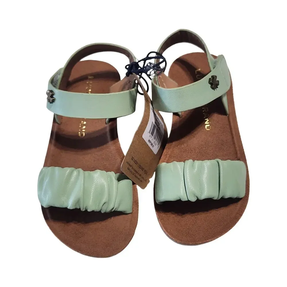 Copied - Lucky Brand Kids Grace YGS Strappy Sandals Cognac Sage Size 7 Youth NWT